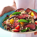 Steak, Sugar Snap Pea and Barley Salad